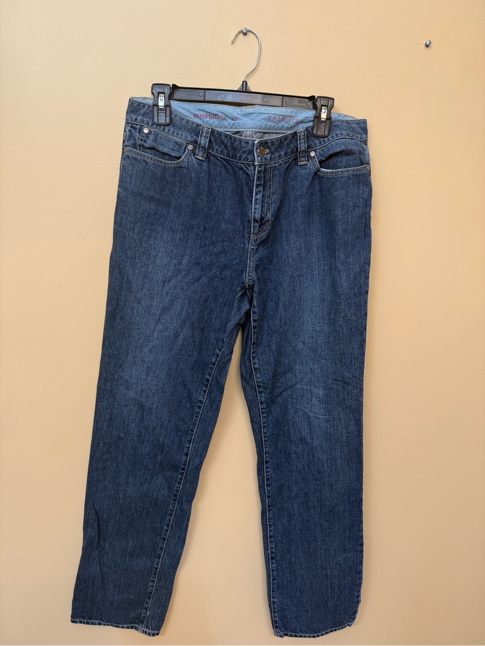 Talbots Boyfriend Jeans in Dark Blue